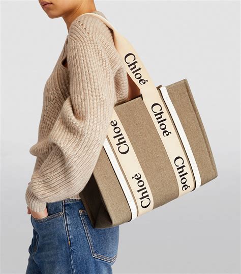 chloe woody tote bag medium.